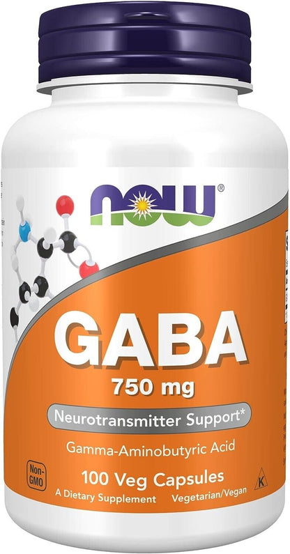 GABA 750mg: 100 Veg Capsules for Relaxation