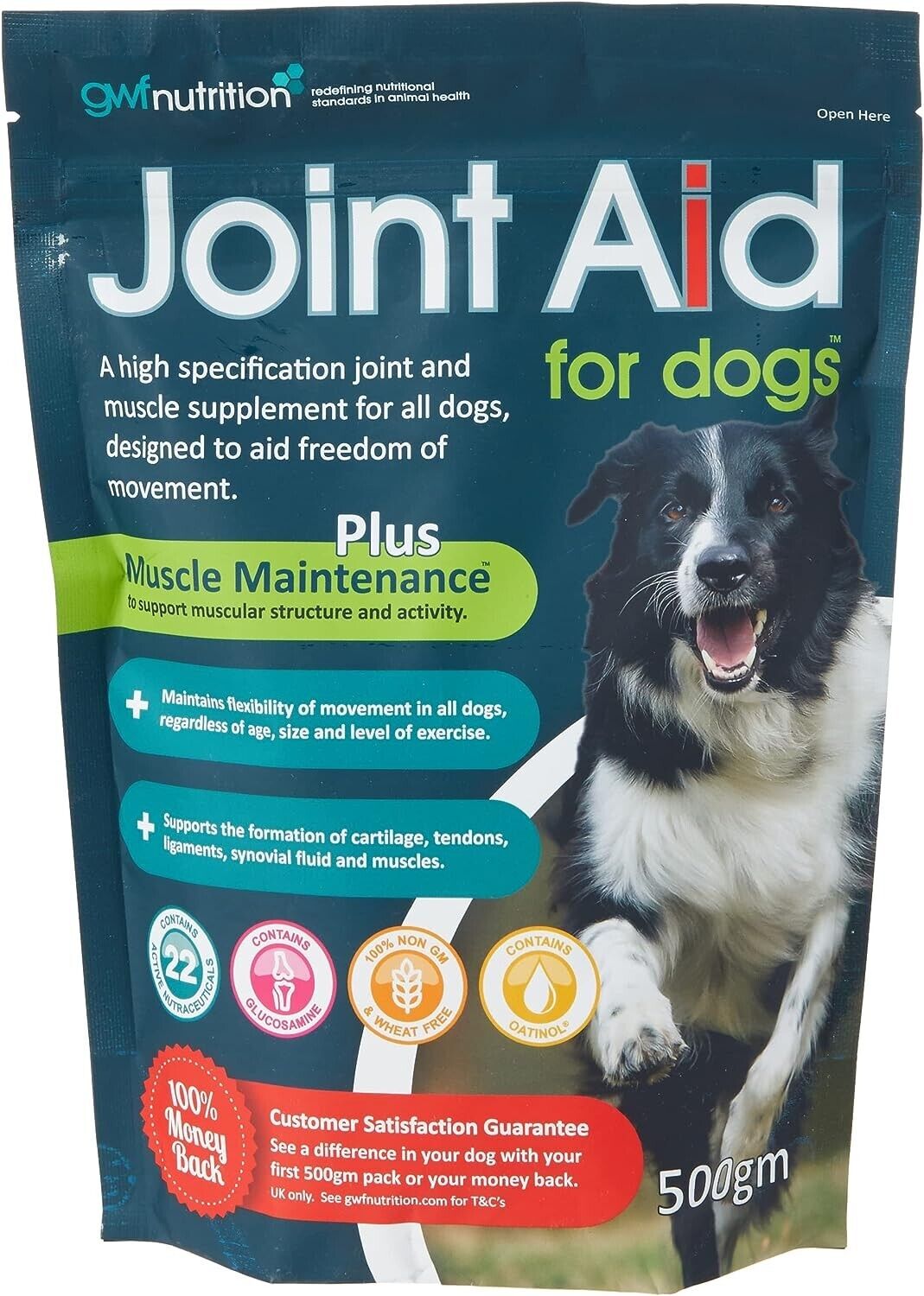 Joint Aid for Dogs 500g: Arthritis Support for Healthy Joints with Glucosamine