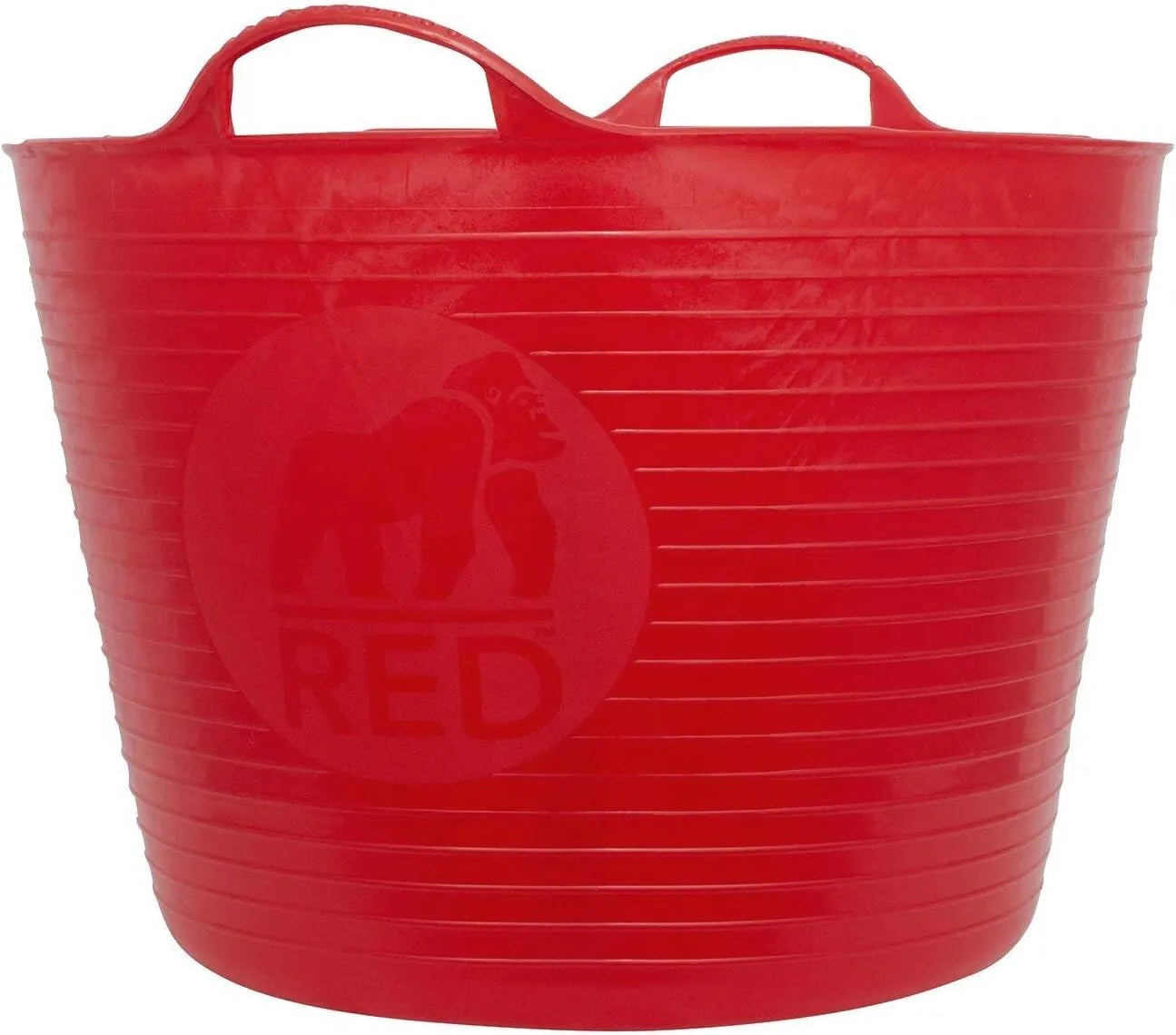 Gorilla Tub Eco Flexible Garden Builders Storage Tub Trug Bucket 36L - Red