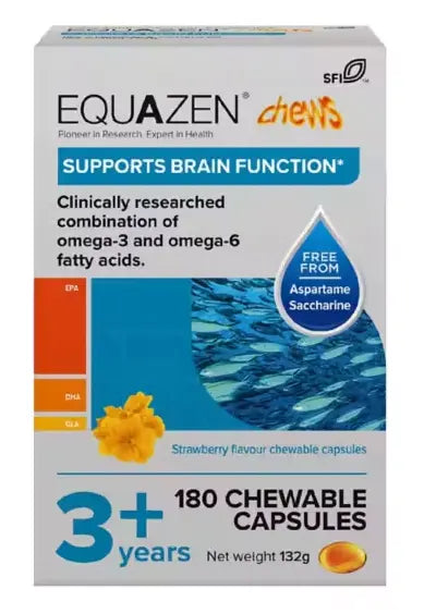 Eye Q Equazen Family 180 Capsules for Brain Function Support