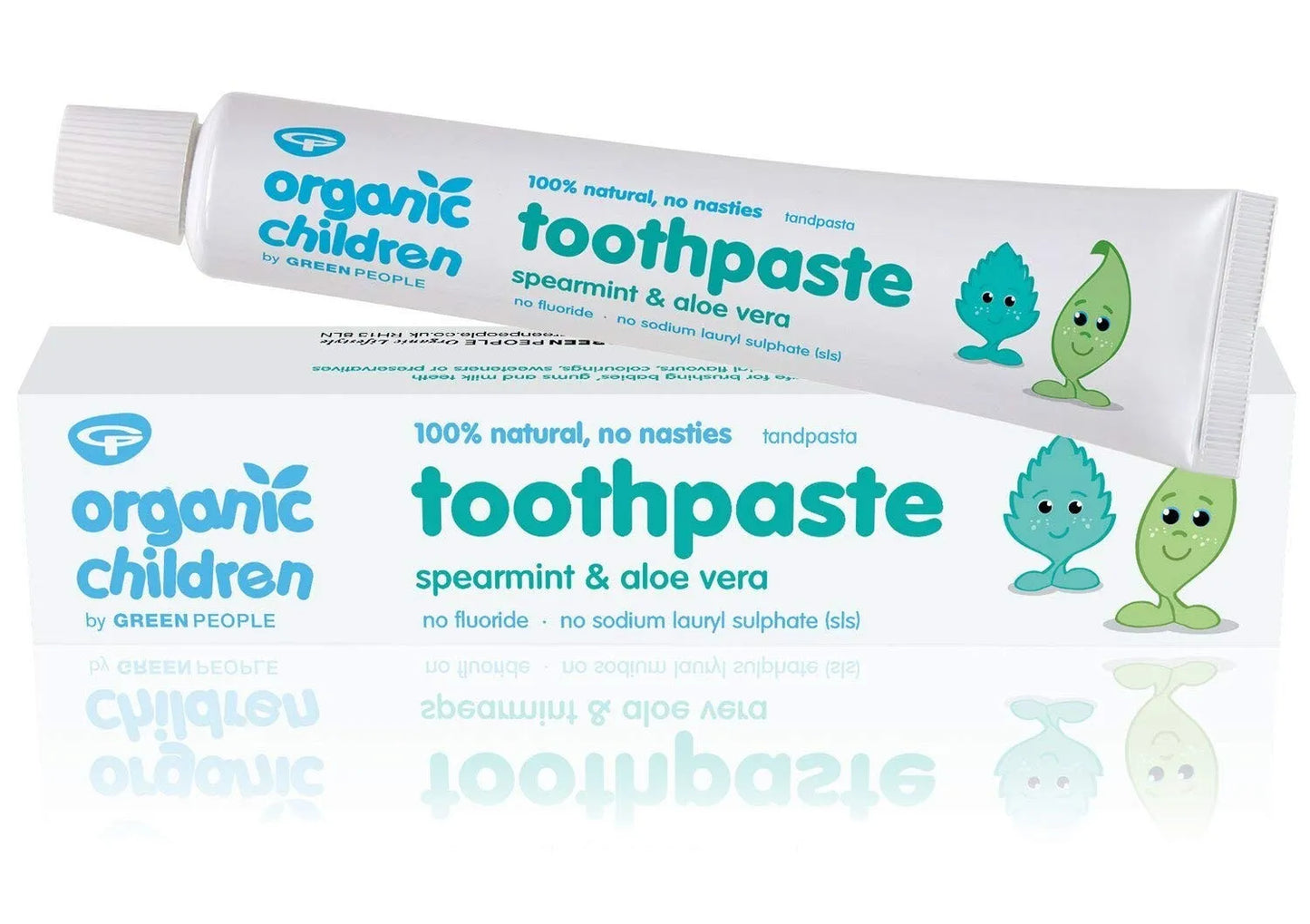 Green People Kids Toothpaste Mandarin & Aloe Vera or Spearmint & Aloe Vera