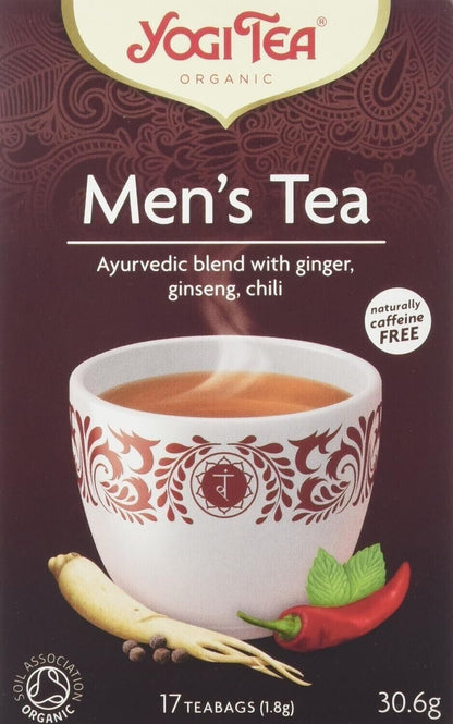 Yogi Tea Organic Men's Tea 17-Count Teabags for Well-Being