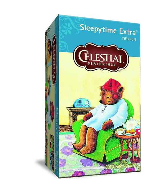 Celestial Seasonings Sleepytime Extra Tea 20 Soothing Bags for Sweet Slumber