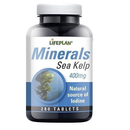 Lifeplan Sea Kelp 400mg Tablets Natural Iodine Source - 280tb